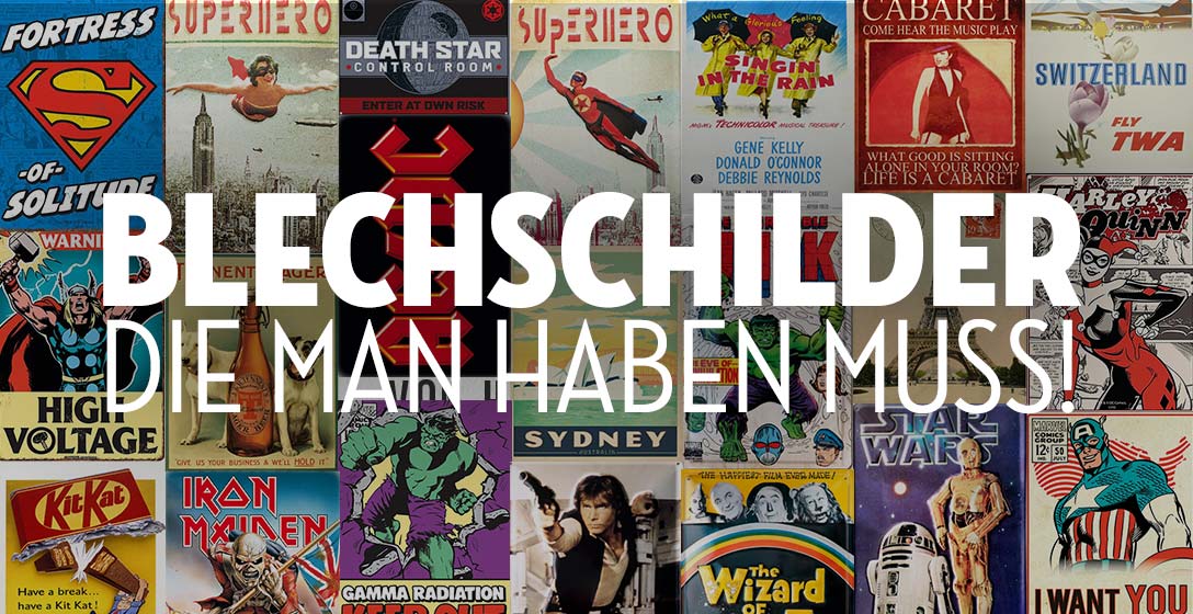 Blechschilder